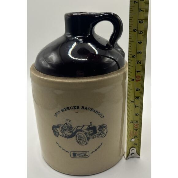 Vintage 1913 Mercer Raceabout Brown Whiskey Jug Decor Motor Museum Pottery - Picture 6 of 6